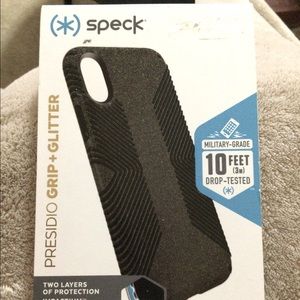 Speck Black Glitter iPhone X/XS Phone Case